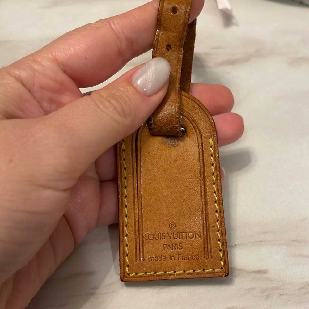 Louis Vuitton Leather Luggage Tag